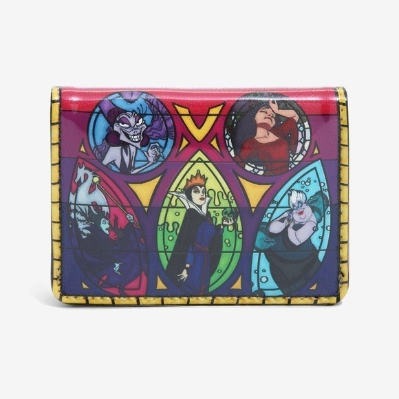 𝅺disney Villains Stained Glass Cardholder - Picture 1 of 3